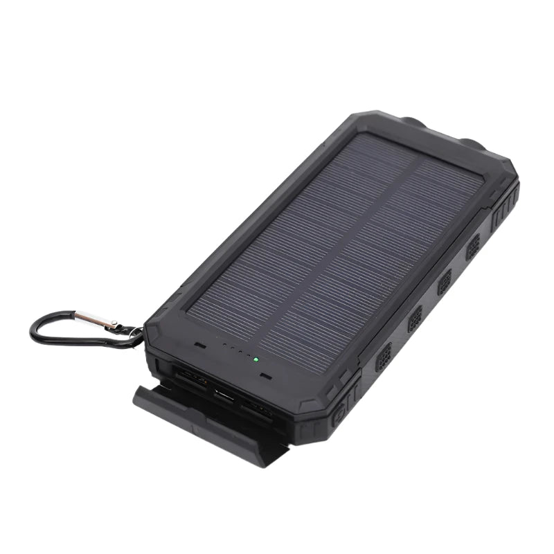 CALORA_ Pulse SOLAR | 20.000mAh Zonne-energie Sterke Power Bank - Draagbare Oplader met Zaklamp