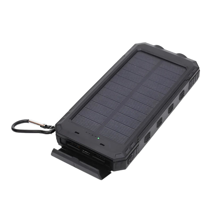 CALORA_ Pulse SOLAR | 20.000mAh Zonne-energie Sterke Power Bank - Draagbare Oplader met Zaklamp