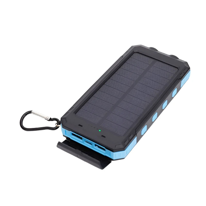 CALORA_ Pulse SOLAR | 20.000mAh Zonne-energie Sterke Power Bank - Draagbare Oplader met Zaklamp