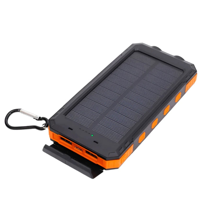 CALORA_ Pulse SOLAR | 20.000mAh Zonne-energie Sterke Power Bank - Draagbare Oplader met Zaklamp