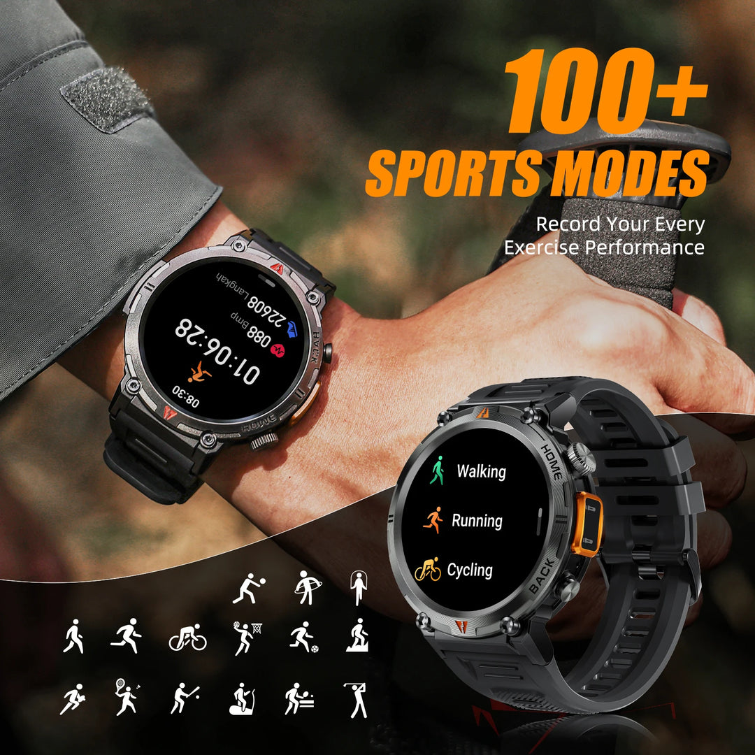 CALORA_ PulseSync | Smart Watch met 100+ Sportmodi en Gezondheidsmonitor