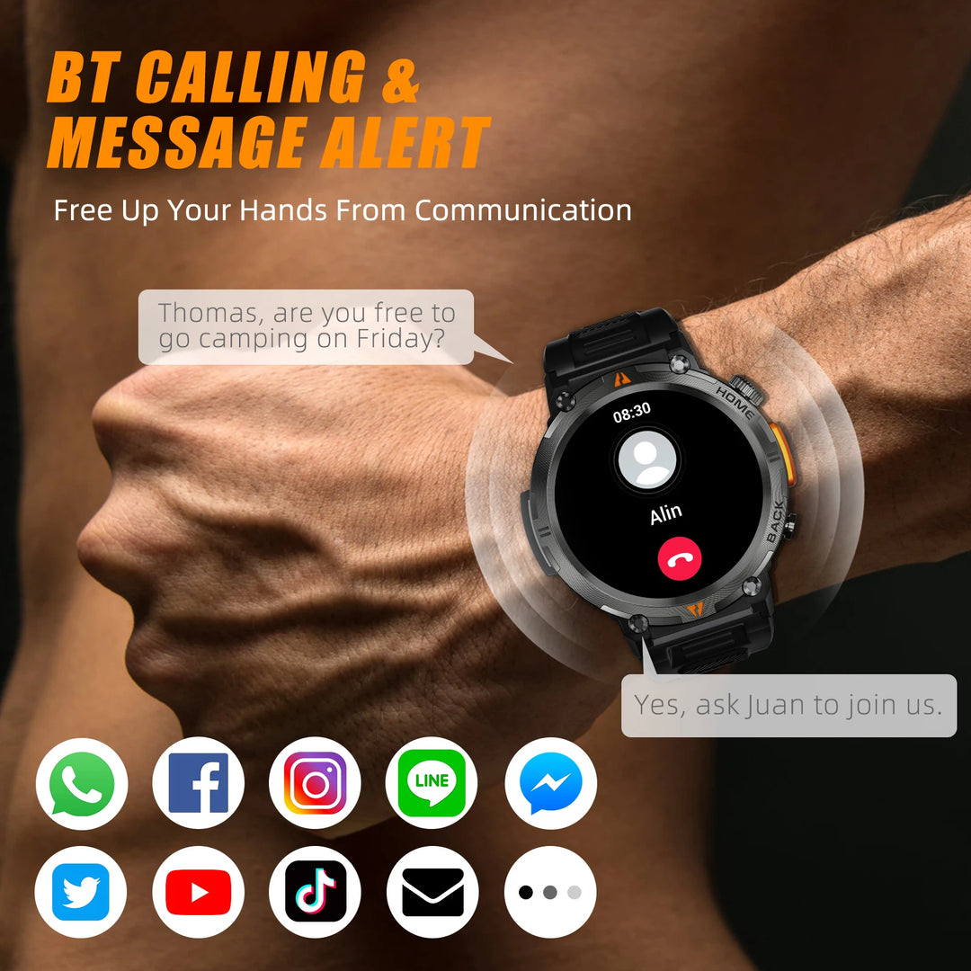 CALORA_ PulseSync | Smart Watch met 100+ Sportmodi en Gezondheidsmonitor