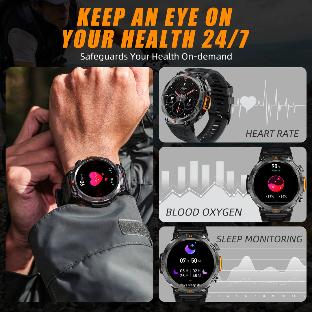 CALORA_ PulseSync | Smart Watch met 100+ Sportmodi en Gezondheidsmonitor
