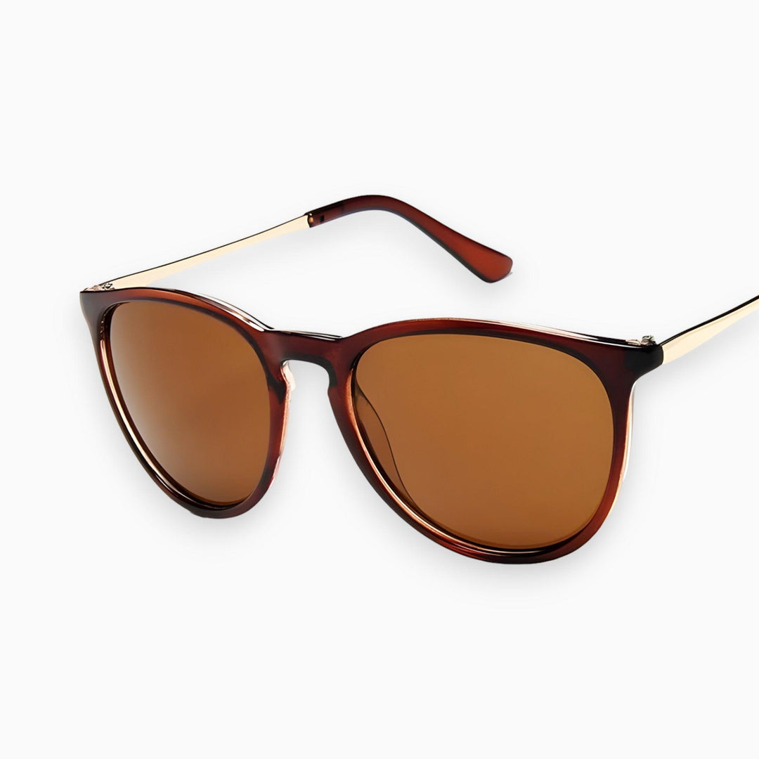 CALORA_ Retro Lila Cat Eye Zonnebril voor Vrouwen met UV-bescherming