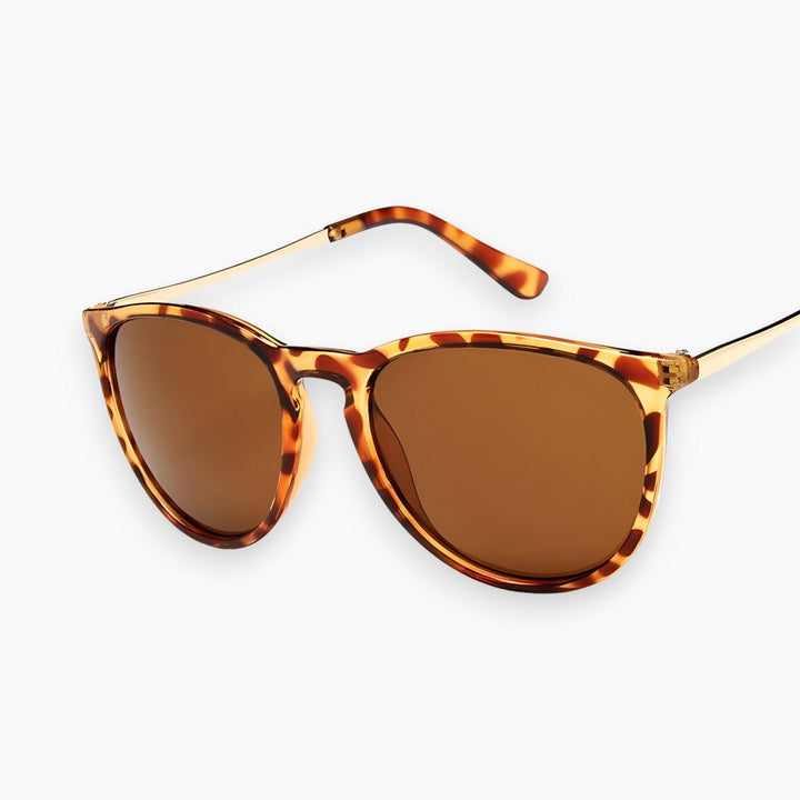 CALORA_ Retro Lila Cat Eye Zonnebril voor Vrouwen met UV-bescherming