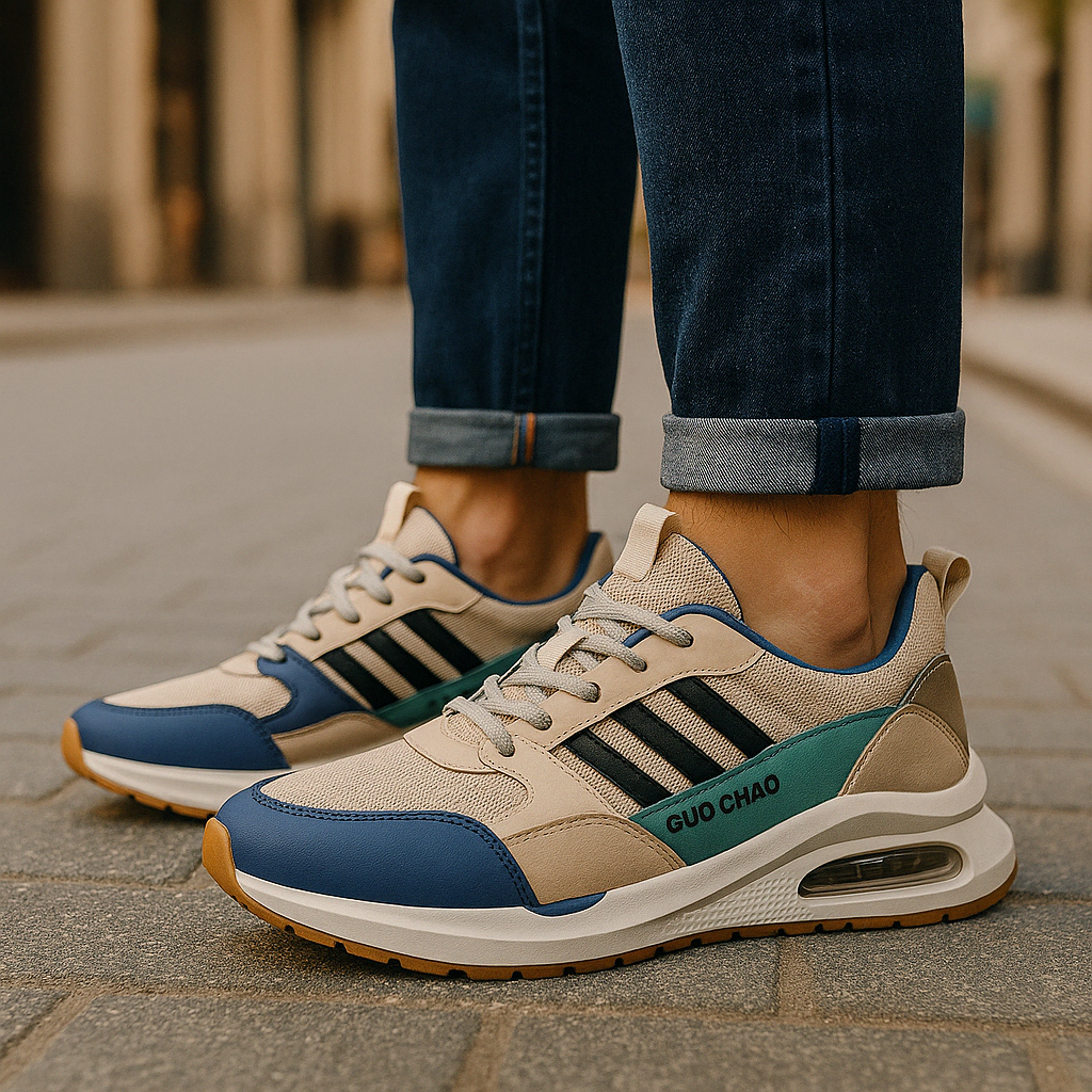 CALORA_ Retro Sneakers voor Heren in Sportief en Stijlvol Ontwerp
