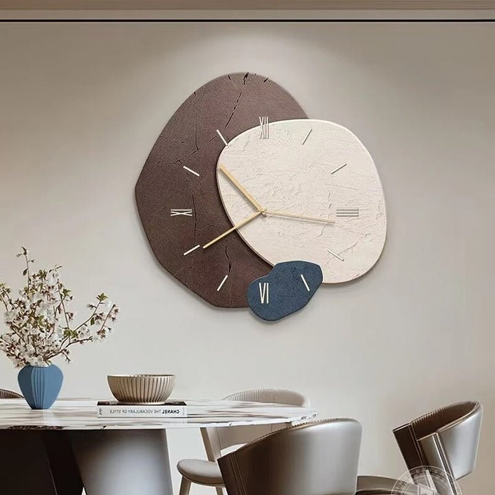 CALORA_ Rustige en Esthetische Wandklok van Natuurlijk Hout