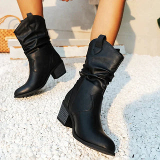 CALORA_ Selvie | Leren Western Cowboy Dames Laarzen