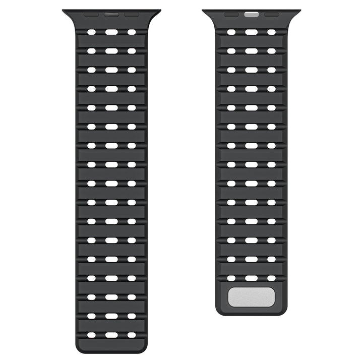CALORA_ Siliconen Band Pro voor Apple Watch met Dubbel Sluitsysteem