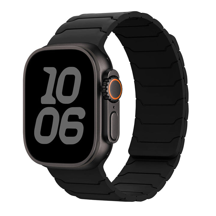 CALORA_ Siliconen Magnetische Horlogeband voor Apple Watch van Armor Warrior
