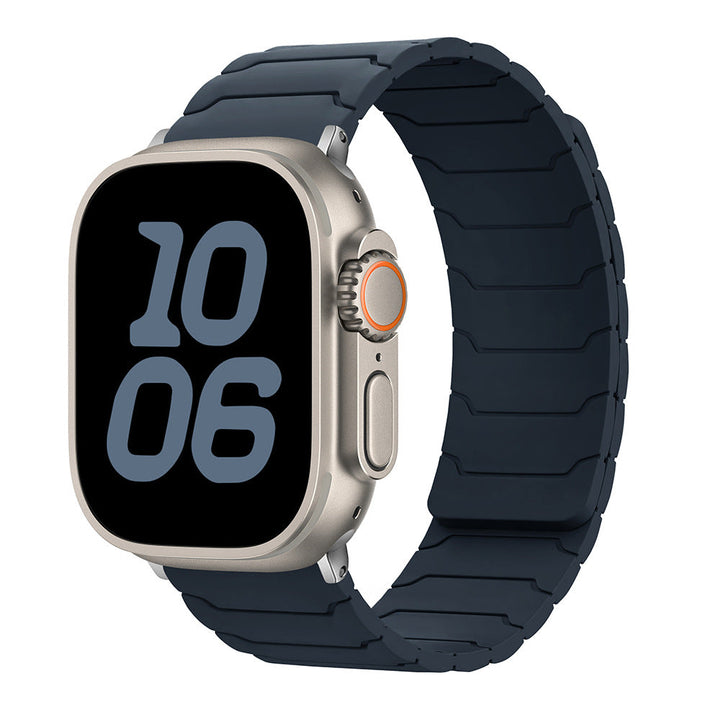 CALORA_ Siliconen Magnetische Horlogeband voor Apple Watch van Armor Warrior