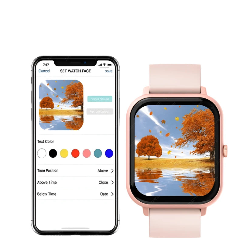 CALORA_ SmartBit | Bluetooth Smartwatch met Hartslag- en Bloedzuurstofmeting