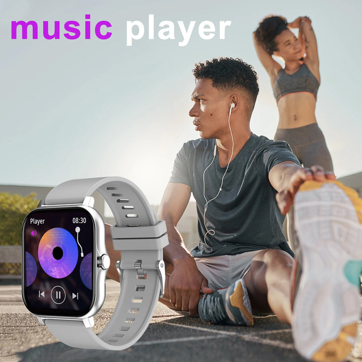 CALORA_ SmartPulse | Draadloze Smartwatch met Sportmodi