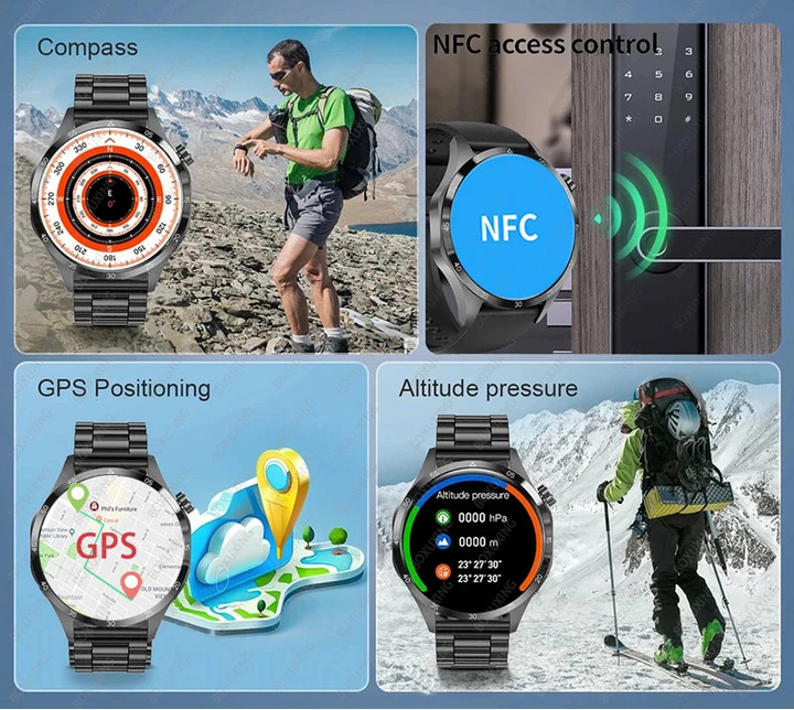 CALORA_ SmartPulse | Multifunctionele GPS Fitness Smartwatch
