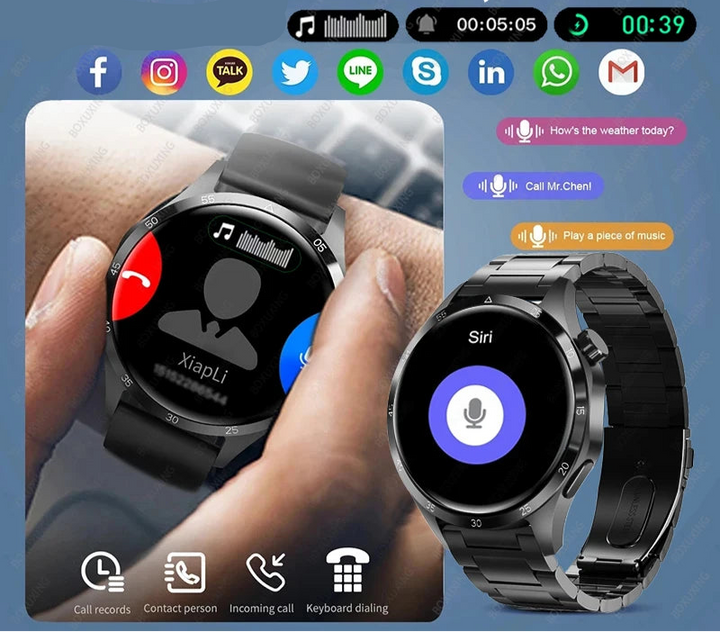 CALORA_ SmartPulse | Multifunctionele GPS Fitness Smartwatch