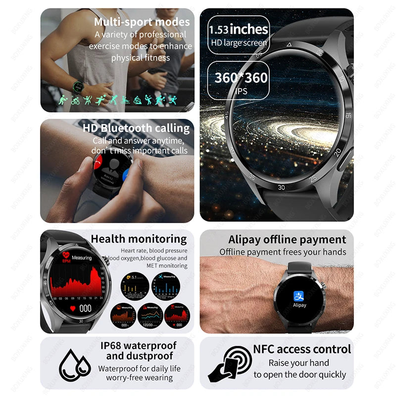 CALORA_ SmartPulse | Multifunctionele GPS Fitness Smartwatch
