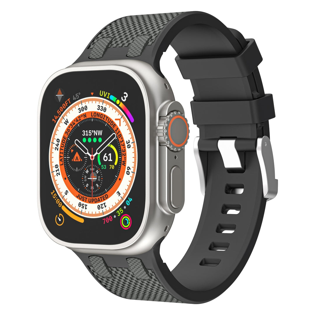 CALORA_ Smartpulse - Dubbele Kleur Bijpassende Siliconen Band Voor Apple Watch
