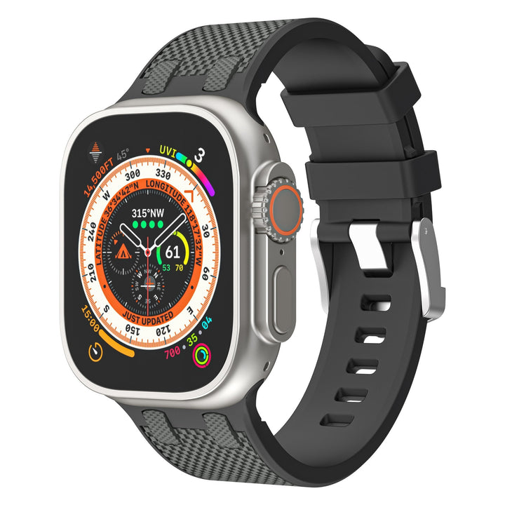 CALORA_ Smartpulse - Dubbele Kleur Bijpassende Siliconen Band Voor Apple Watch