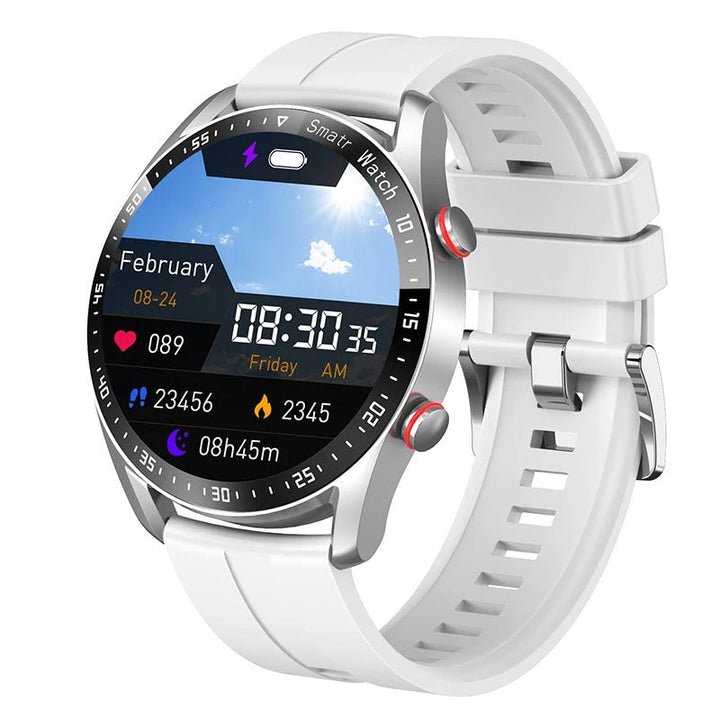 CALORA_ Smartpulse Herensmartwatch met Elegant Ontwerp en Bluetooth-Fitnesstracking