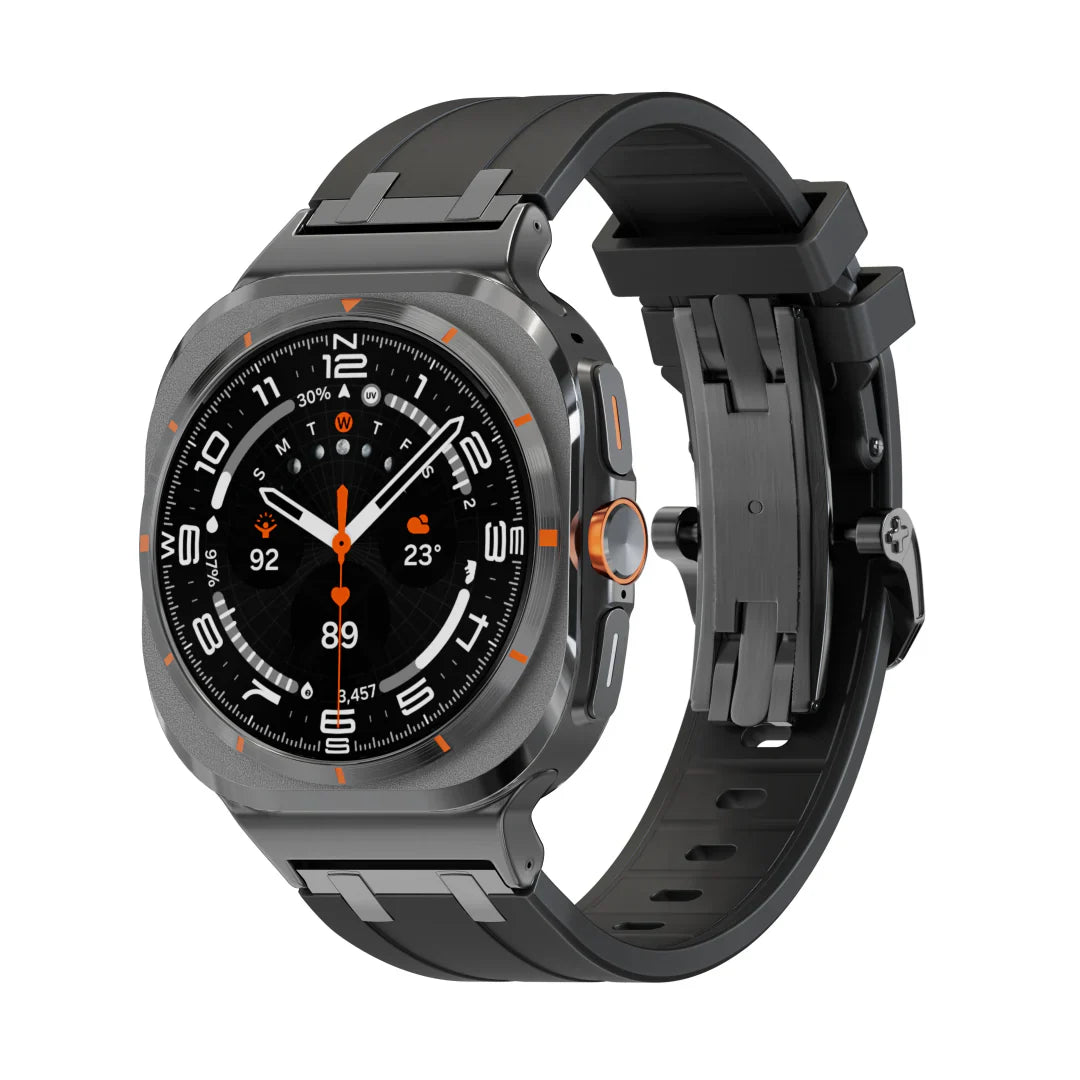 CALORA_ Smartpulse - Siliconen Band Met Vlindergesp Voor Galaxy Watch Ultra