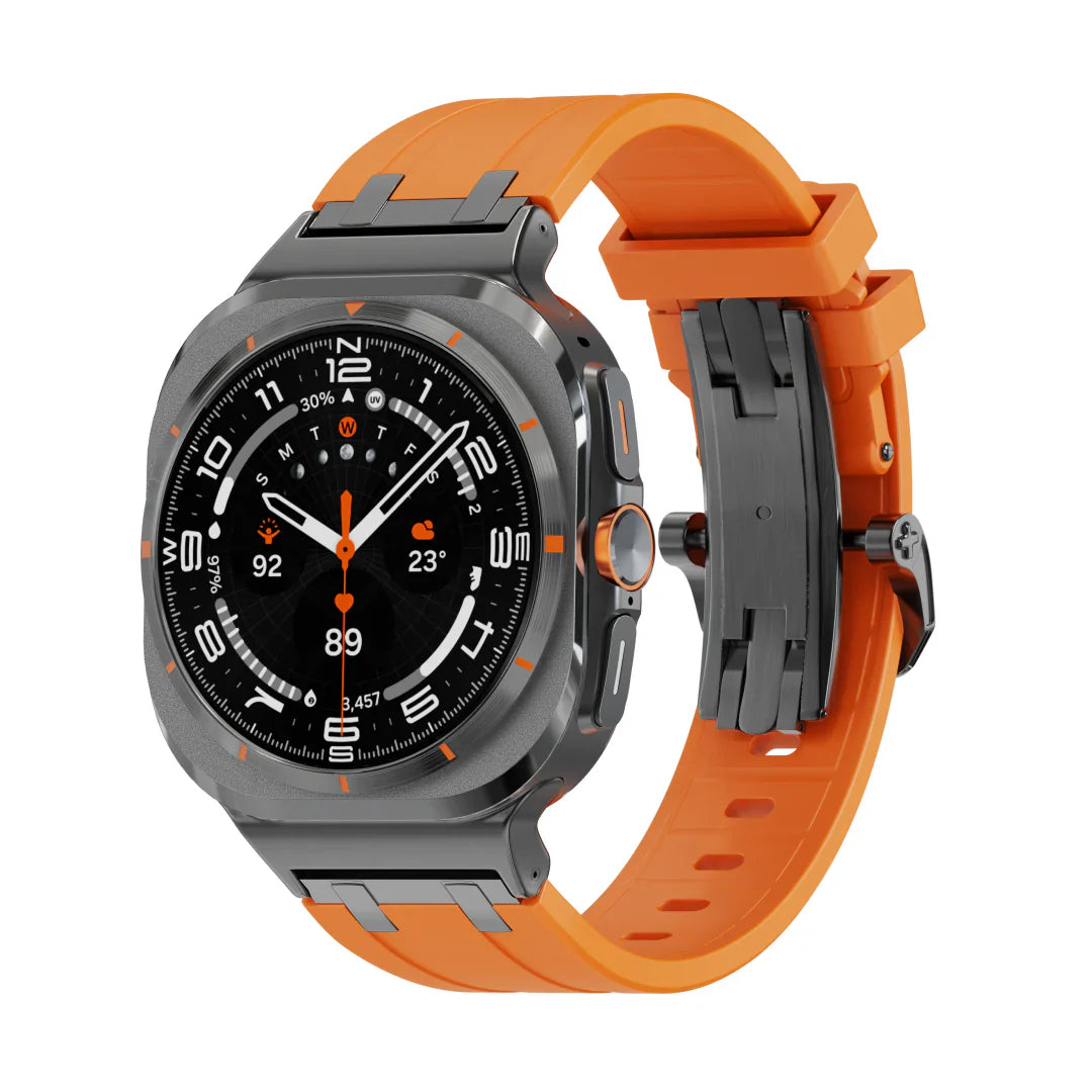 CALORA_ Smartpulse - Siliconen Band Met Vlindergesp Voor Galaxy Watch Ultra