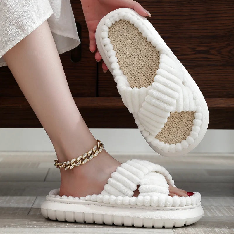 CALORA_ Sophie | Zachte Open-Teen Slippers