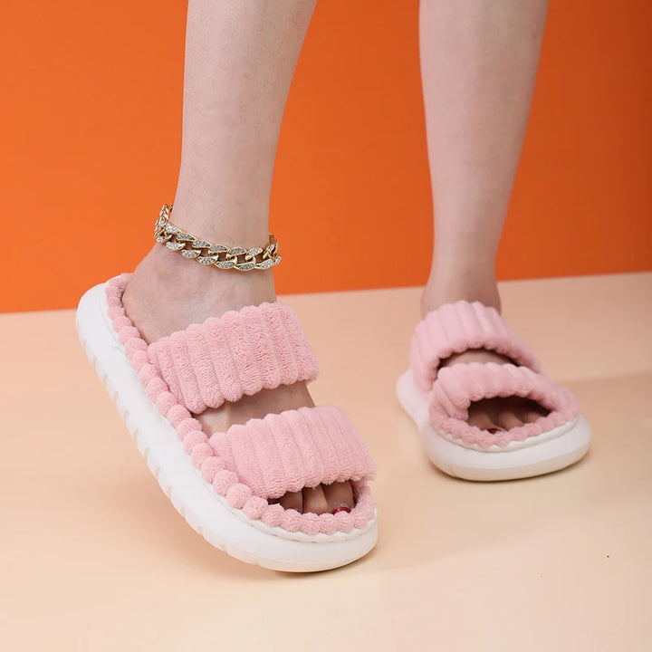 CALORA_ Sophie | Zachte Open-Teen Slippers