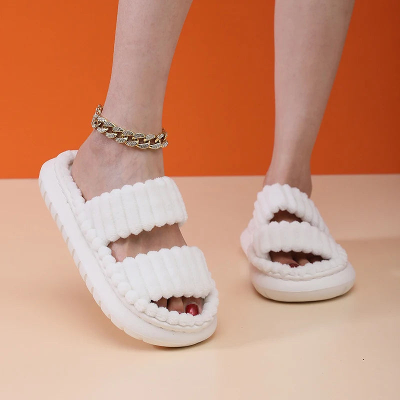 CALORA_ Sophie | Zachte Open-Teen Slippers