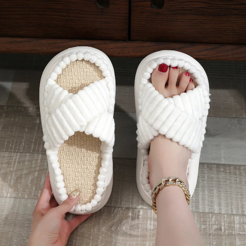 CALORA_ Sophie | Zachte Open-Teen Slippers