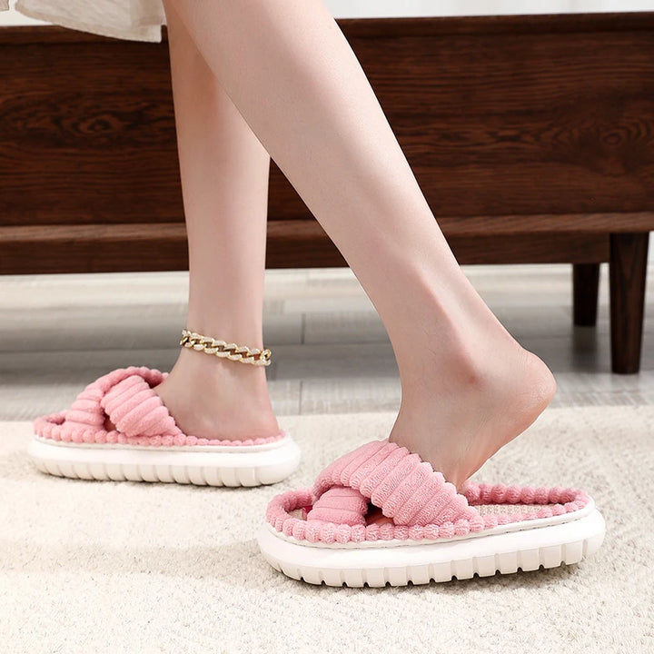 CALORA_ Sophie | Zachte Open-Teen Slippers