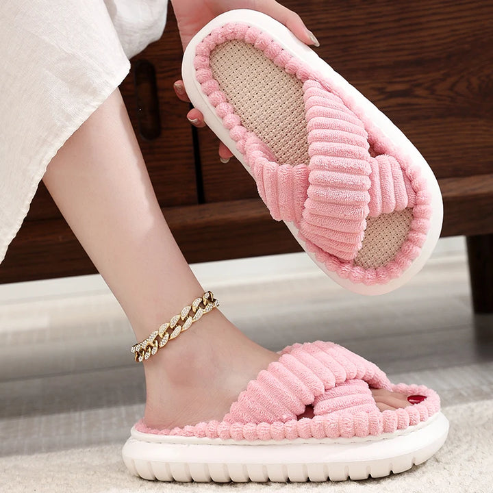 CALORA_ Sophie | Zachte Open-Teen Slippers