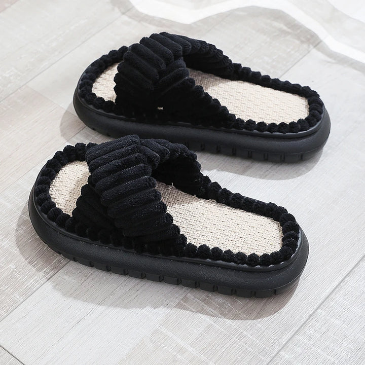 CALORA_ Sophie | Zachte Open-Teen Slippers