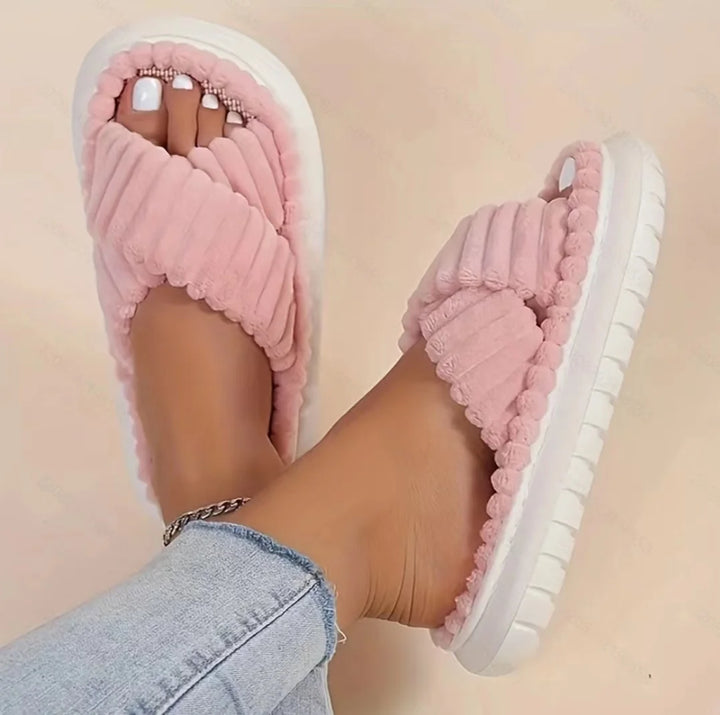 CALORA_ Sophie | Zachte Open-Teen Slippers