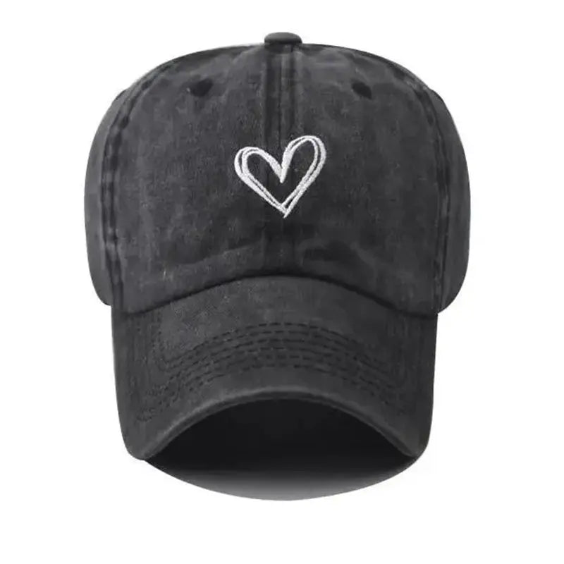 CALORA_ Sport Baseball Pet voor Vrouwen met Hartje Borduurwerk