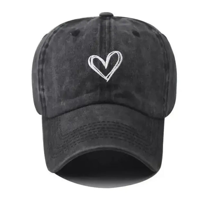 CALORA_ Sport Baseball Pet voor Vrouwen met Hartje Borduurwerk