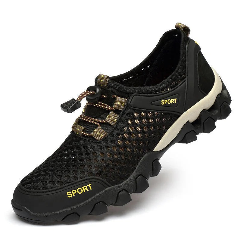 CALORA_ Sportieve Outdoor Wandelschoenen met Ademend Mesh en Antislip Zool