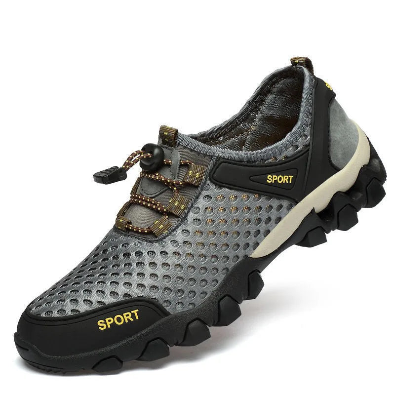 CALORA_ Sportieve Outdoor Wandelschoenen met Ademend Mesh en Antislip Zool