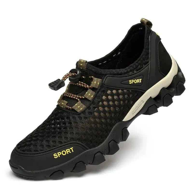 CALORA_ Sportieve Outdoor Wandelschoenen met Ademend Mesh en Antislip Zool