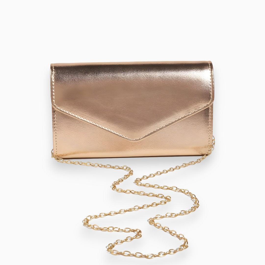 CALORA_ Stijlvolle Compacte Clutch met ketting band