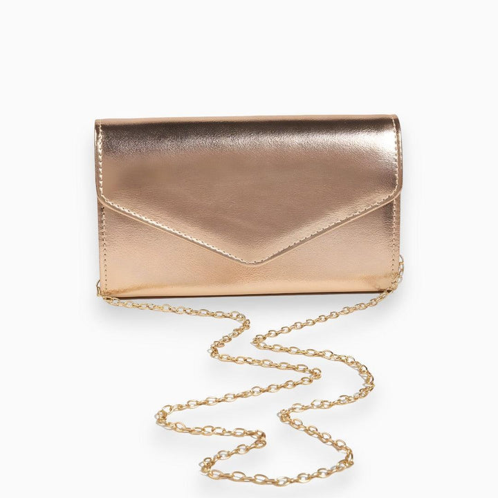 CALORA_ Stijlvolle Compacte Clutch met ketting band