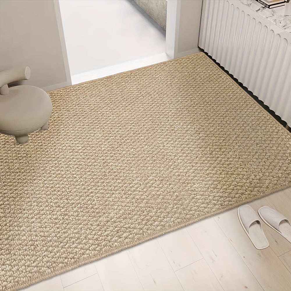 CALORA_ Stijlvolle Jute Deurmat - Zacht, Absorberend voor Binnen en Buiten