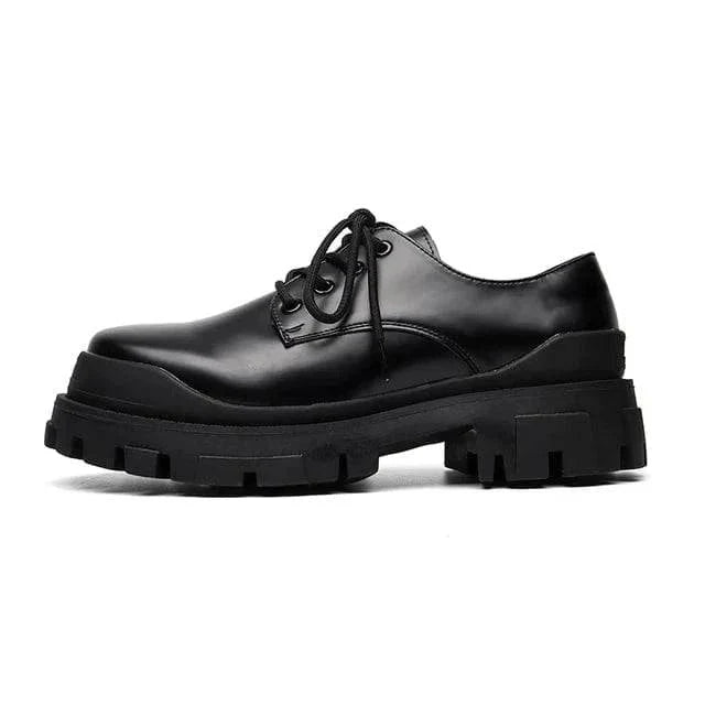 CALORA_ Stijlvolle Leren Heren Boots met Vetersluiting