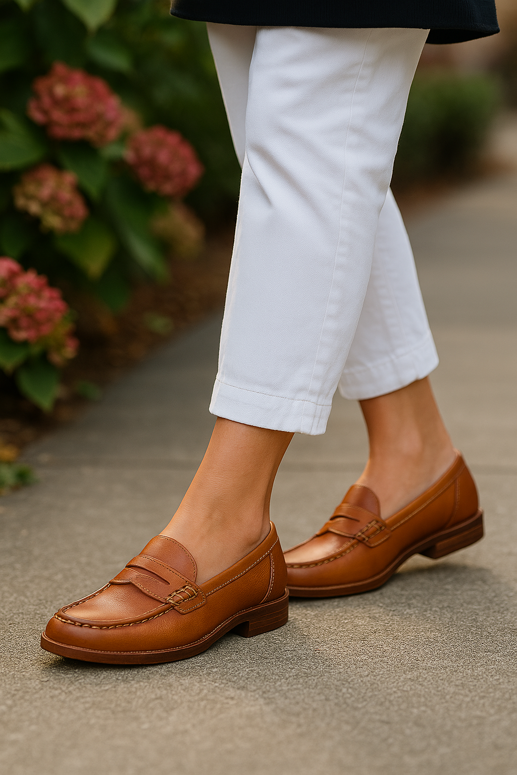 CALORA_ Stijlvolle Loafers van Leer voor Comfort en Lichtgewicht Design
