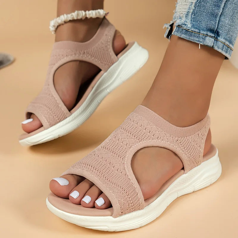 CALORA_ Stijlvolle Sandalen met Verlichting en Ondersteuning voor Comfort