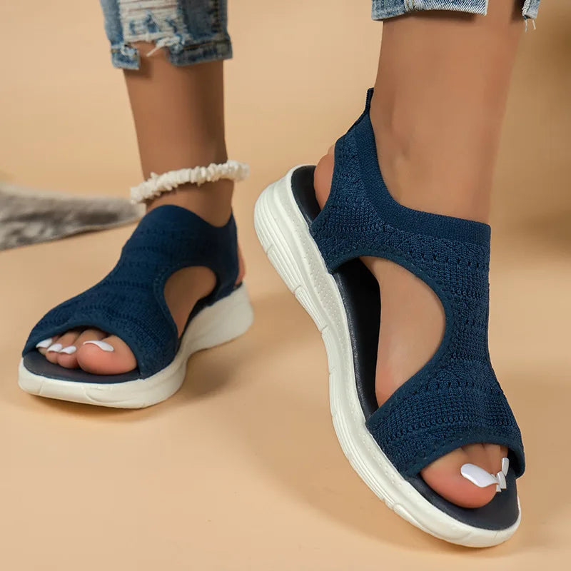 CALORA_ Stijlvolle Sandalen met Verlichting en Ondersteuning voor Comfort