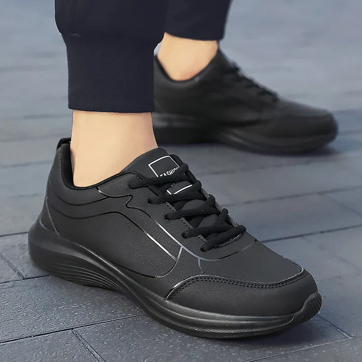 CALORA_ Strivio | Casual Leren Hardloop Schoenen Voor Heren Met Comfortabele Pasvorm