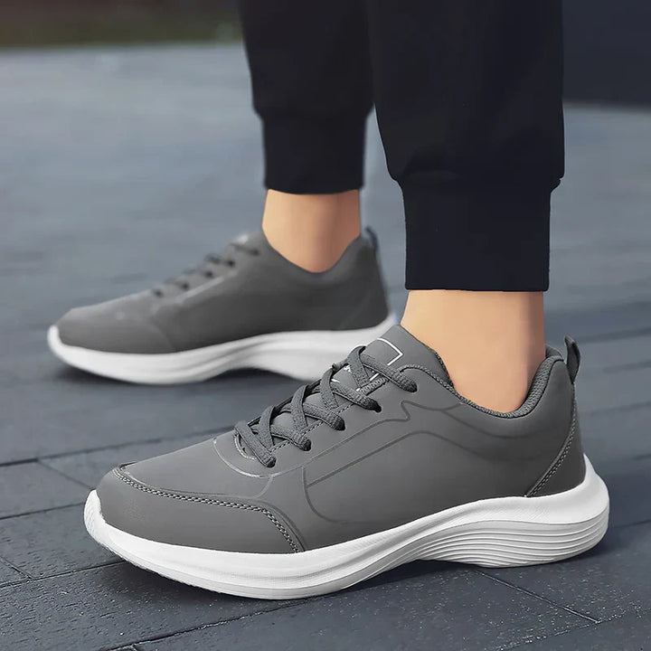 CALORA_ Strivio | Casual Leren Hardloop Schoenen Voor Heren Met Comfortabele Pasvorm