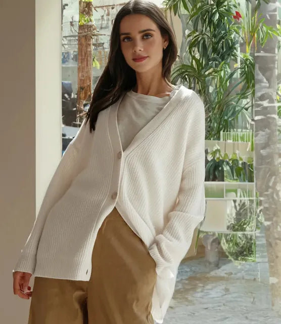 CALORA_ Stylish Kasjmier cardigan vest