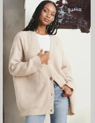 CALORA_ Stylish Kasjmier cardigan vest