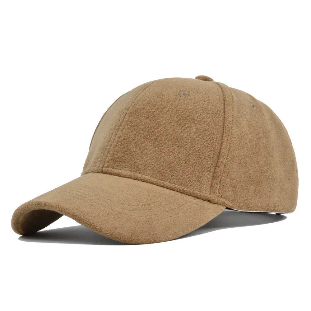 CALORA_ Suede Retro Baseball Verstelbare Snapback Pet